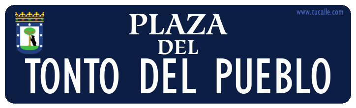 cartel_de_plaza-del-Tonto del pueblo_en_madrid_antiguo